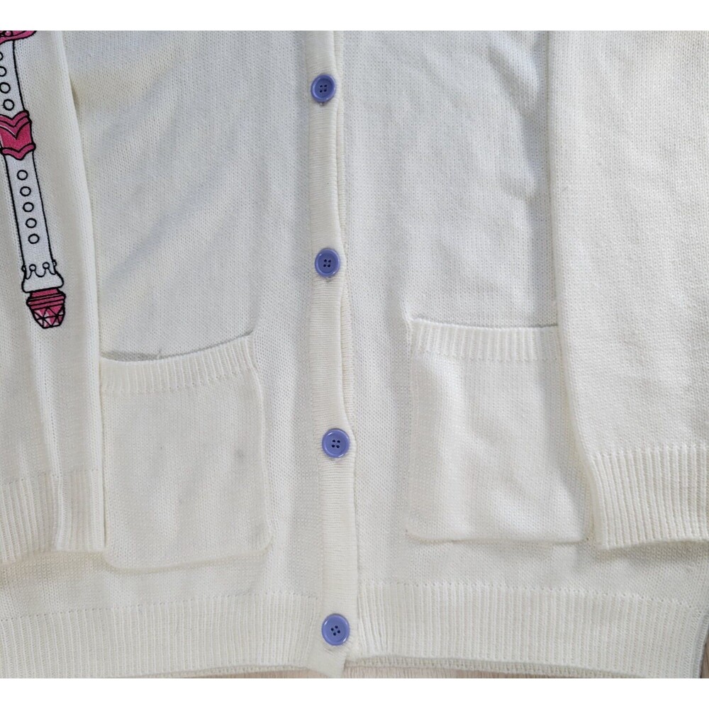 Sailor Moon Hot Topic Cardigan XL School Uniform Moon Sceptor Brooch Sweater - Picture 5 of 11